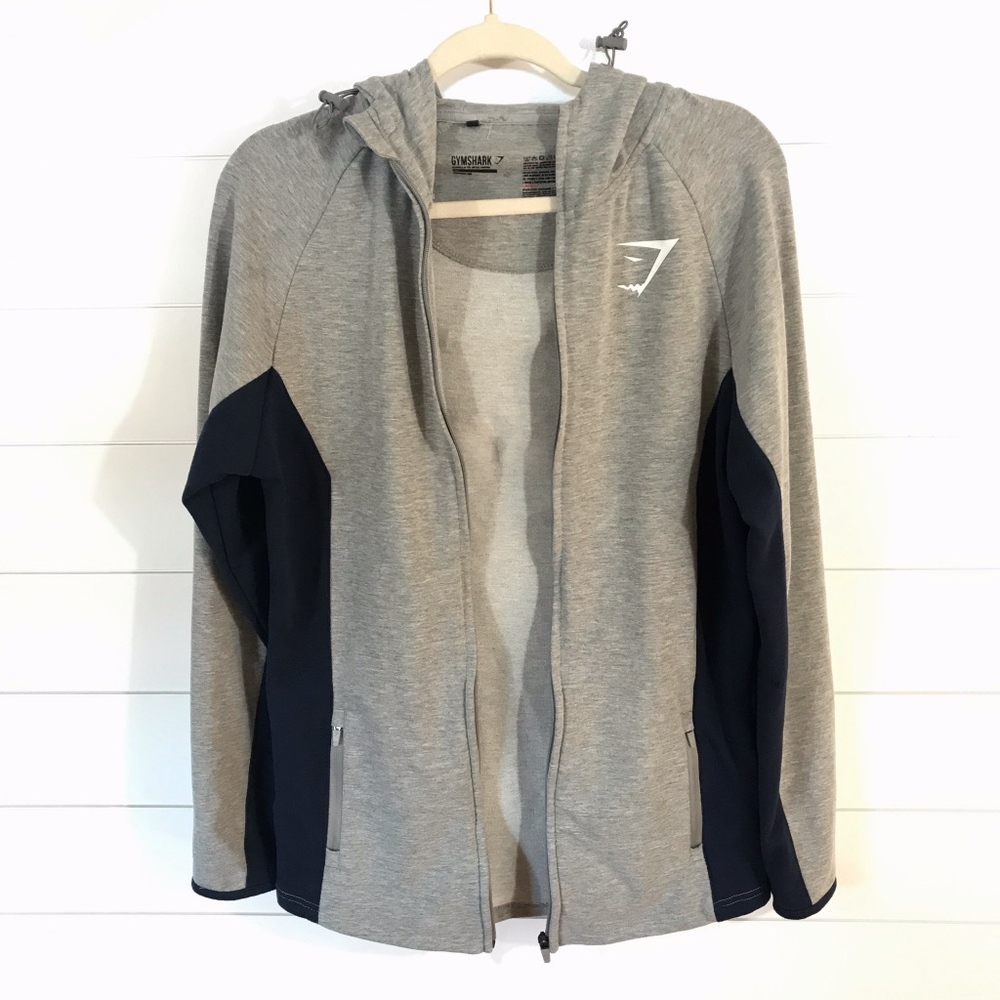 Gymshark Zip Up Fitted Athletic Hoodie Jacket